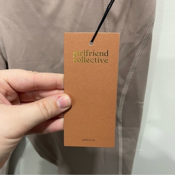 Girlfriend Collective High Waist 7/8 Leggings in Quartz Size Large - Picture 6 of 12